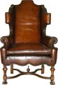 A Unique 1685 William & Mary style Scrolled Wing Back Chair