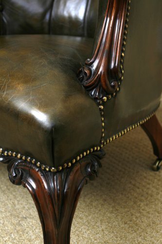 Leather Library Chair
